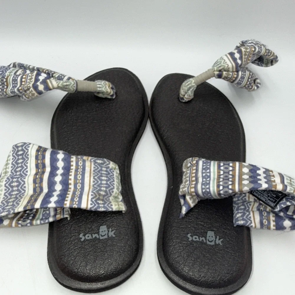 Sanuk Sandals Women's Size 5 Yoga Sling 2 Flip Flop Multicolor Casual Flats